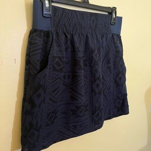 GAP Blue Smocked Bubble Mini Skirt
